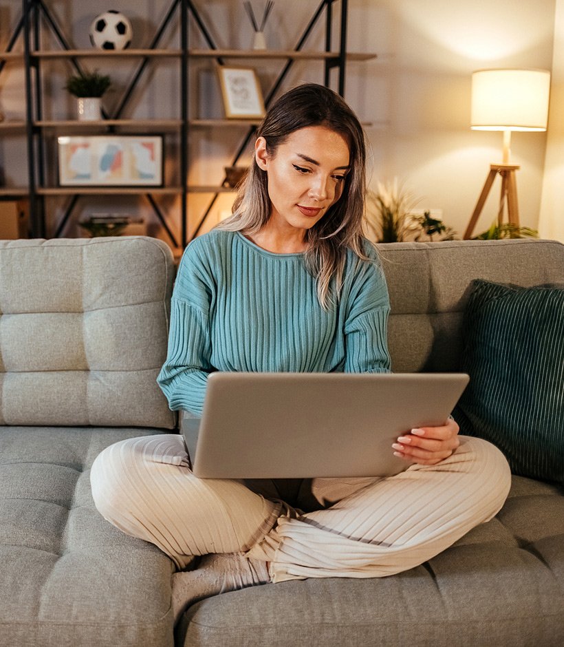 using computer at home