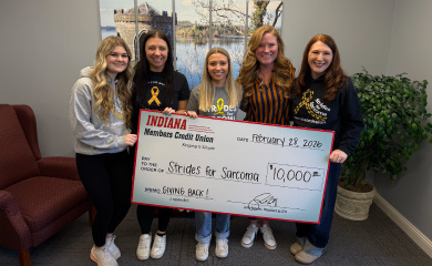 check presentation for Strides for Sarcoma