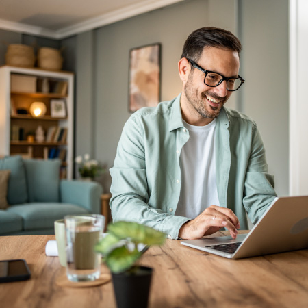 person typing on computer