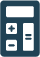 blue calculator icon