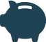 blue icon piggy