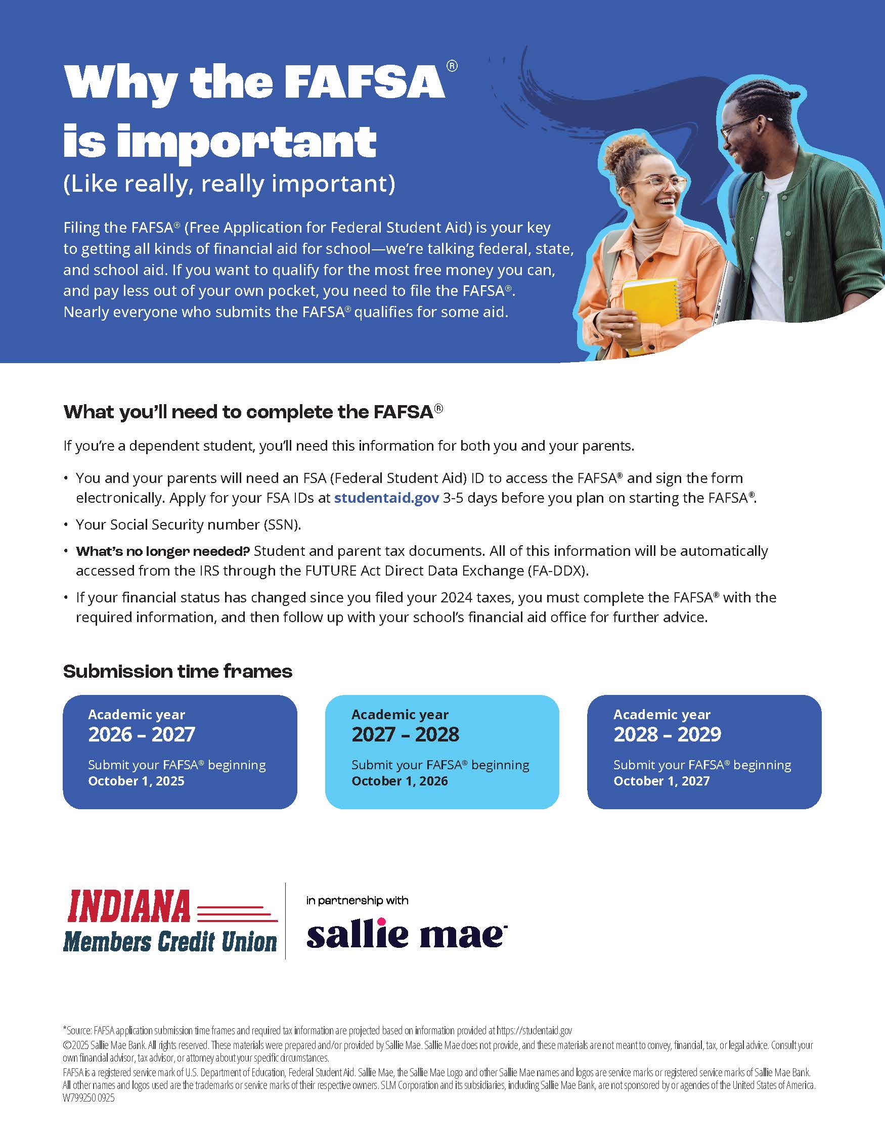 Infographic about why the FAFSA is important