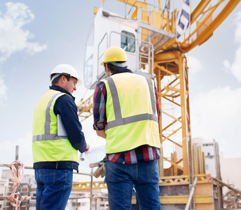 contractors working on a site