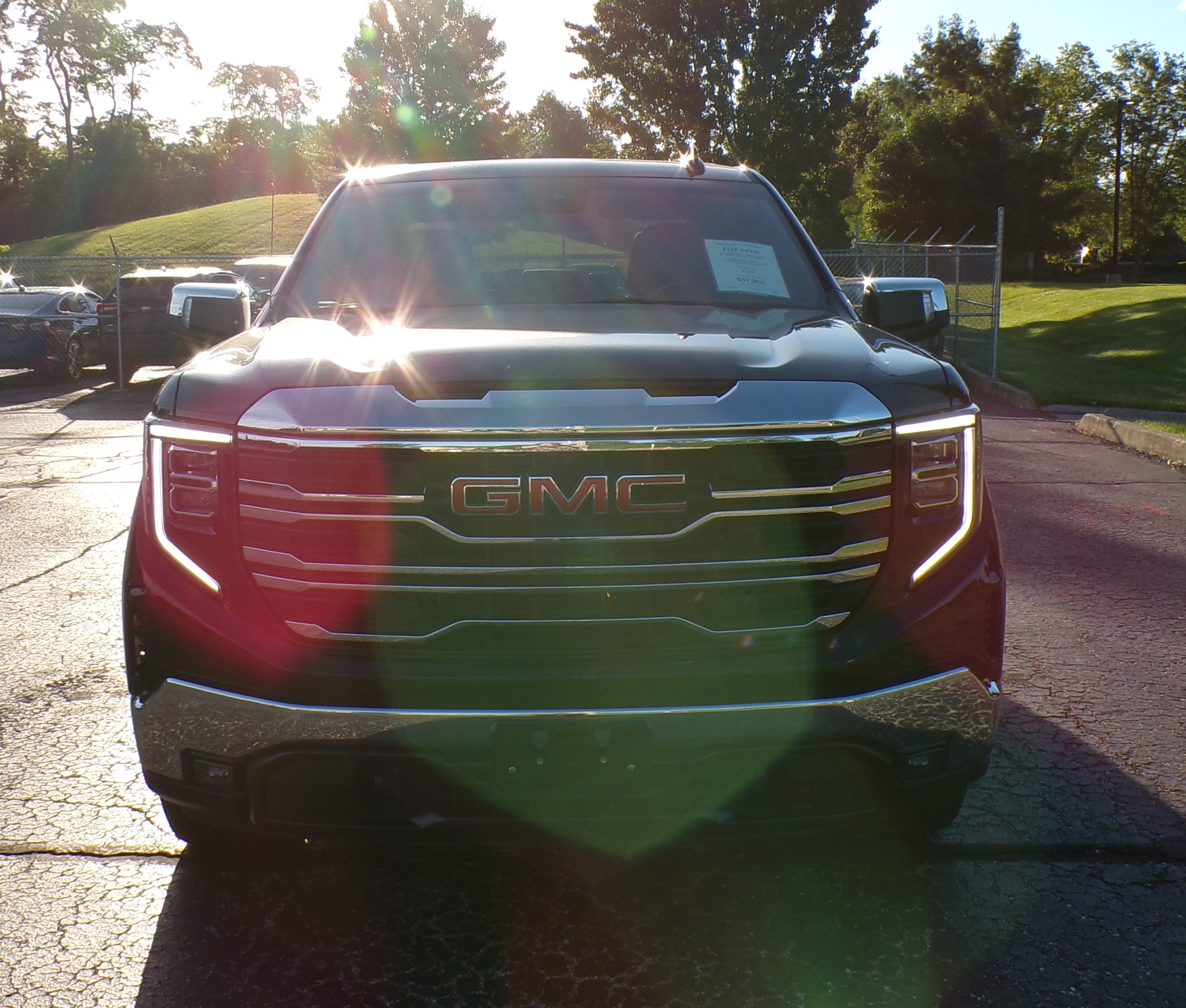 front of car