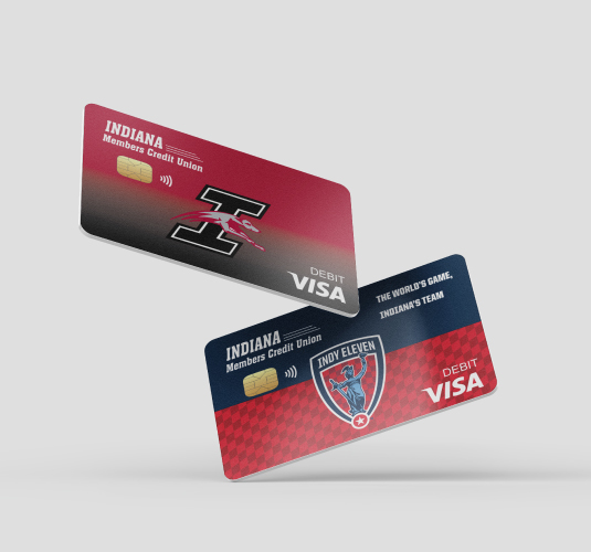 overlapping debit cards
